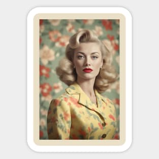 1950s Glam Woman Sticker